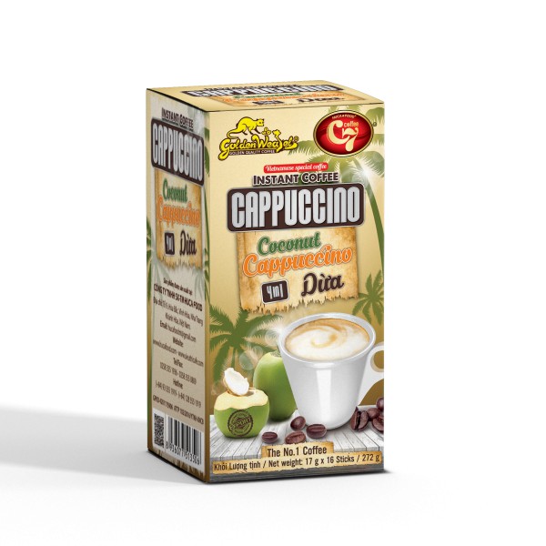 Vietnamese Special Weasel Instant Cappuccino Coconut 4in1 Coffee 越南麝香貓4合一椰丝卡布奇诺咖啡 Shopee Singapore