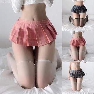 Skirt Mini Skirt Plaid Skirts Daily Female Pleated Dress Short Women\'s