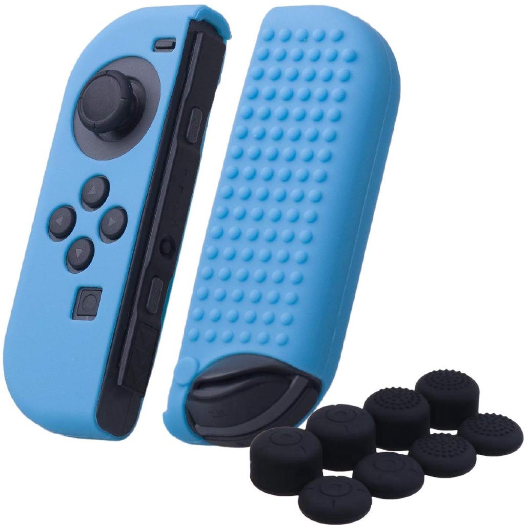Studded Silicone Cover Skin Case for Switch JoyCon controller With 8