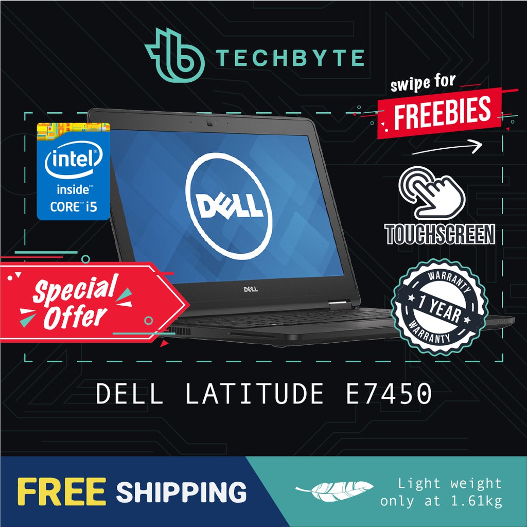 Dell Latitude E7450 14 Touchscreen Core I5 5300u Shopee Singapore