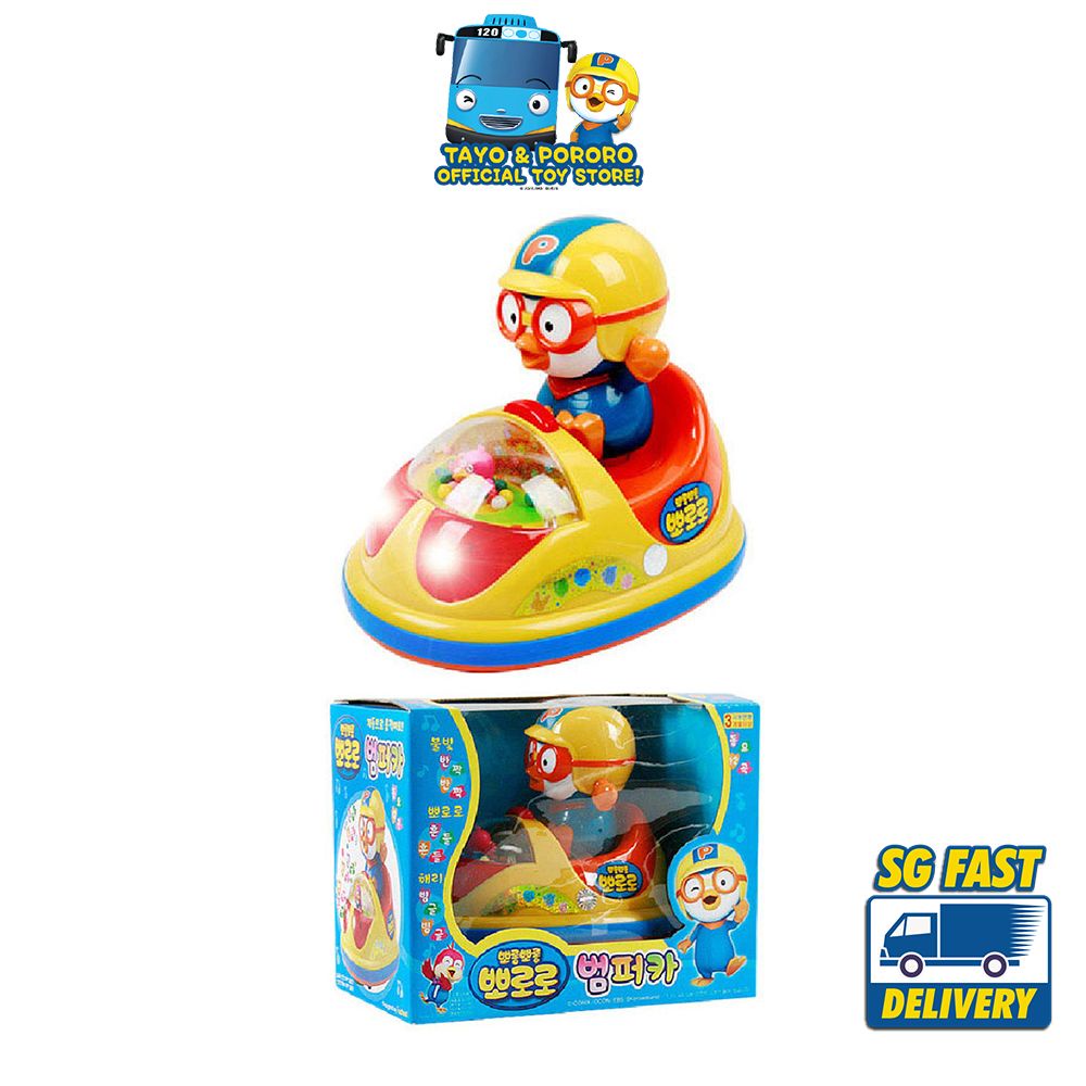 Pororo Bumper Toy Car with Light and Sound , Kids Children Vehicle Toys ...