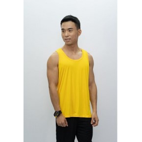 yellow sleeveless top