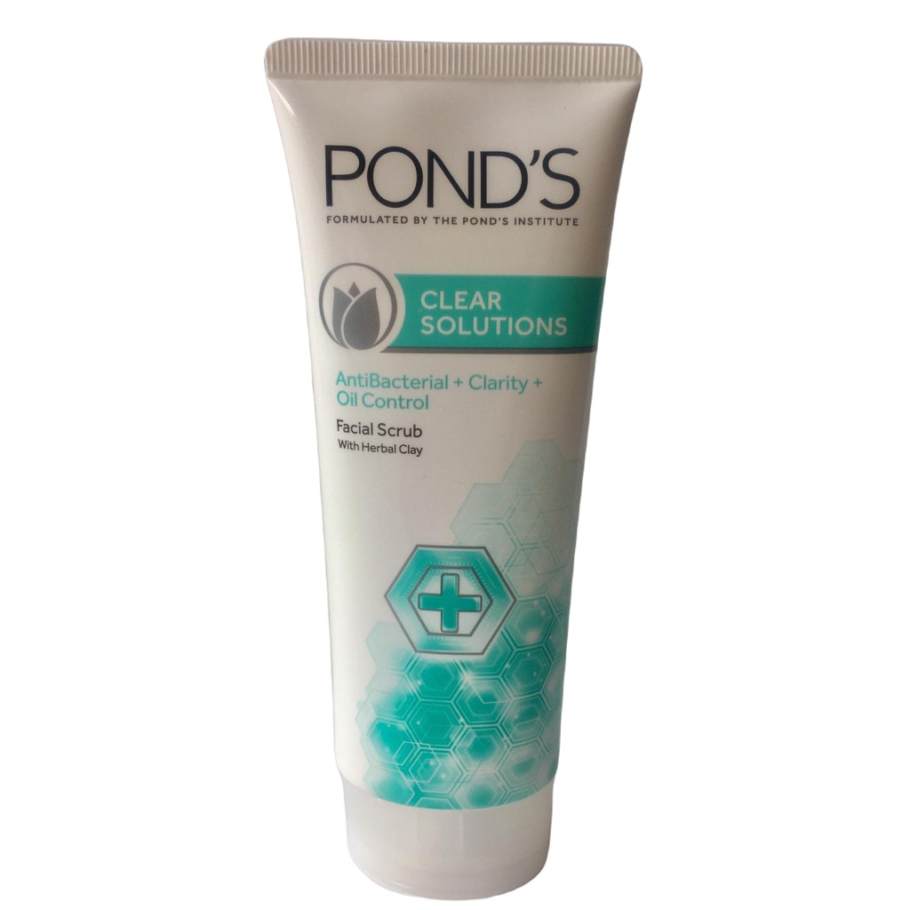 Pond's Clear Solutions Facial Scrubs with Herbal Clay Antibacterial