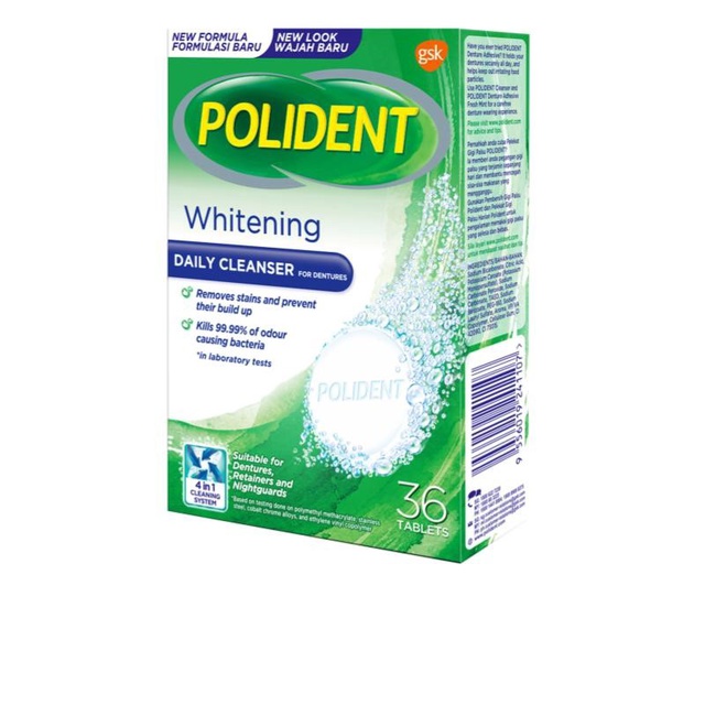 (Bundle of 2) Polident Denture and Retainer Cleaning Tablets, Whitening