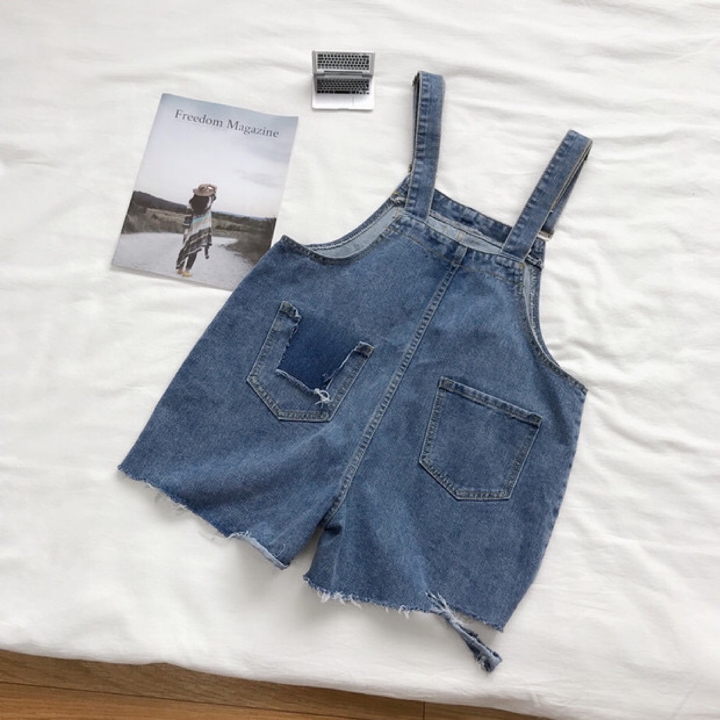 plus size denim romper