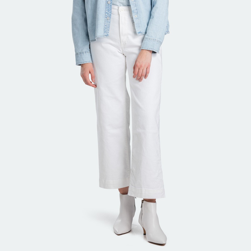 Levi S Ribcage Wide Leg Cropped Pants 79848 0004 Shopee Singapore