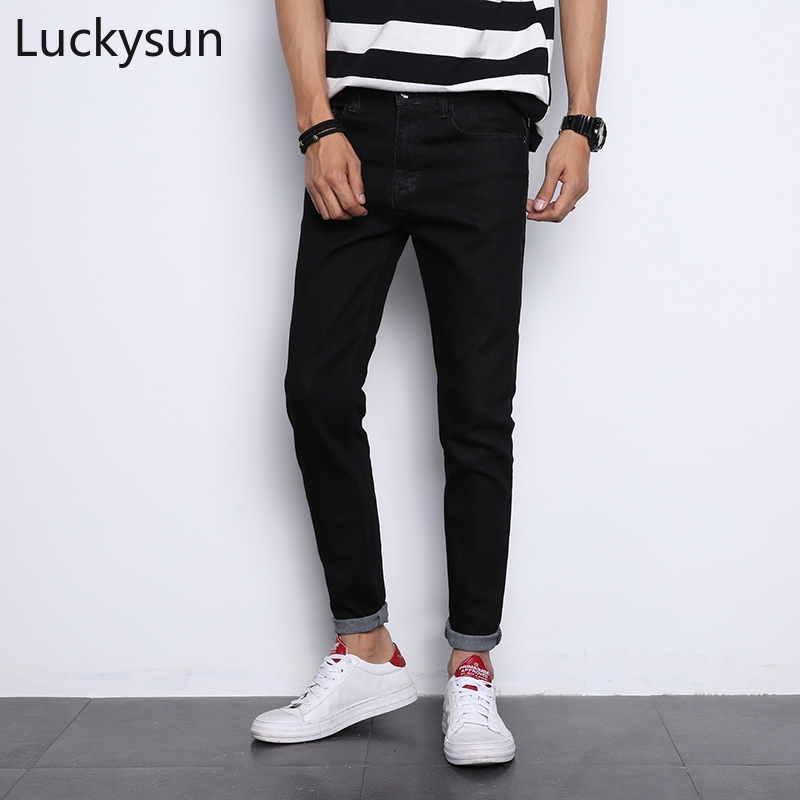 black skinny fit pants