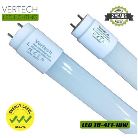 VERTECH | LED T8 4FT-1200mm Light Tube (VA61-18W) | Shopee Singapore