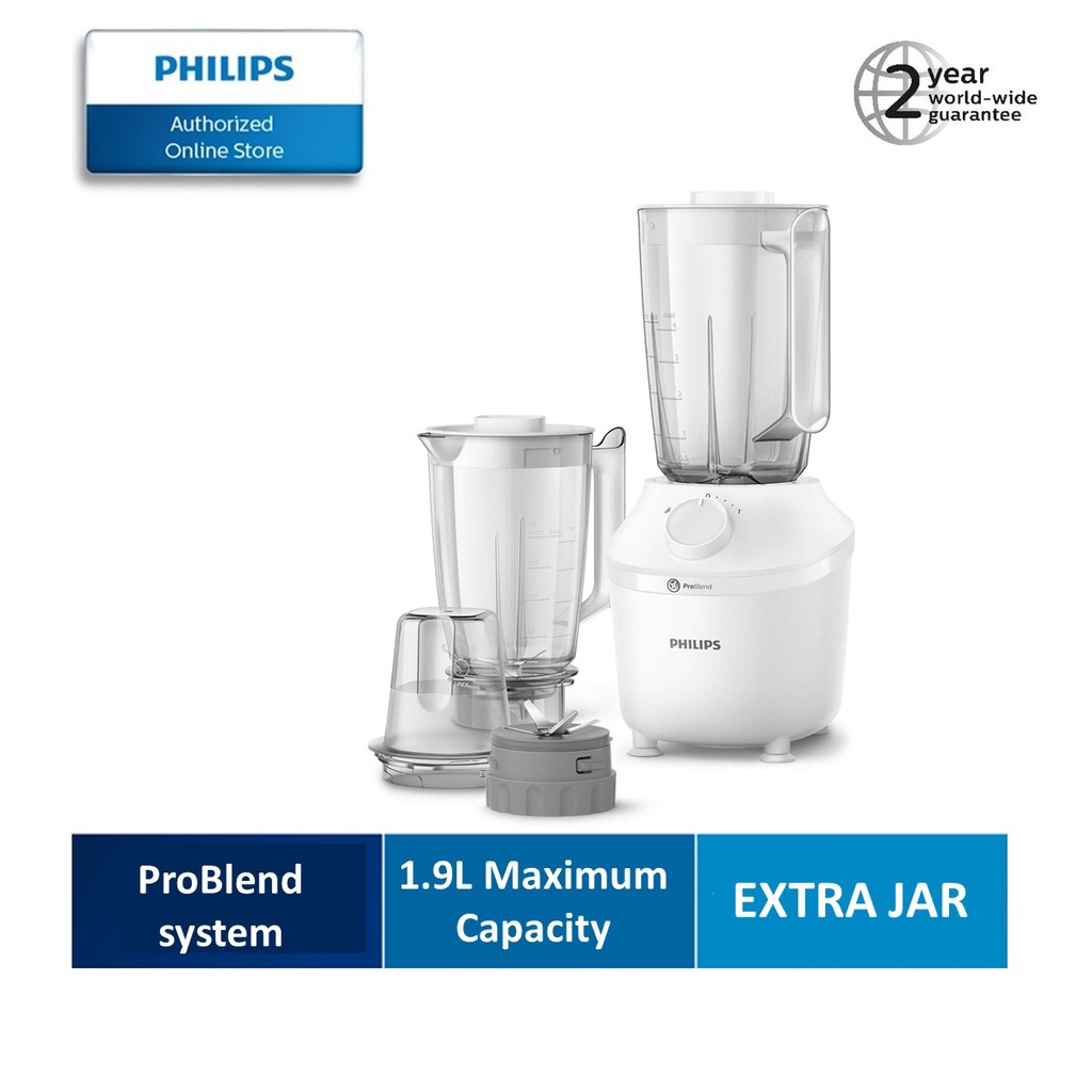 PHILIPS 3000 Series ProBlend System Blender With Mill + Additional Jar ...