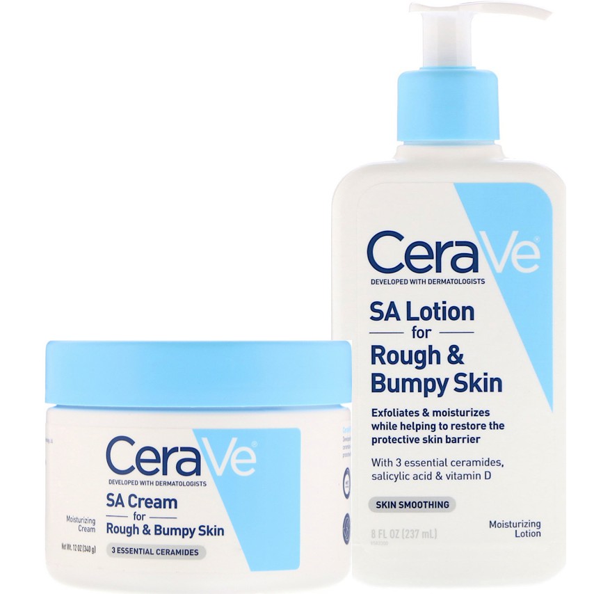 Cerave Sa Cream 340g Lotion 237ml For Rough Bumpy Skin Shopee Singapore