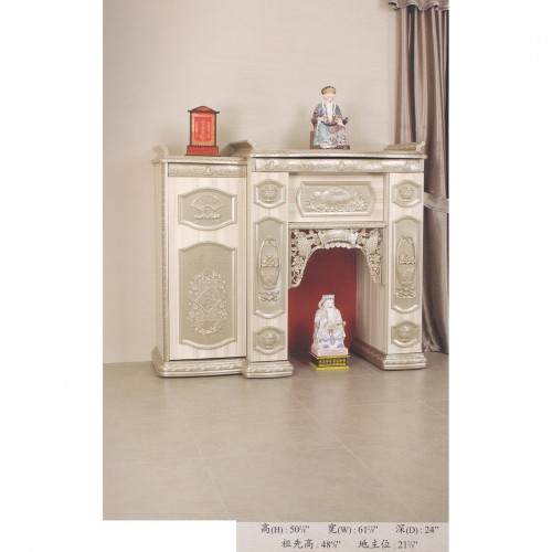 Ready Fixed Gold 3 Half 1 5 Feet Feng Shui Chinese Altar