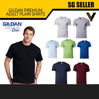 Image of Gildan Cotton Unisex Plain T-Shirt ROUND NECK red t shirt / #1 COTTON T SHIRT