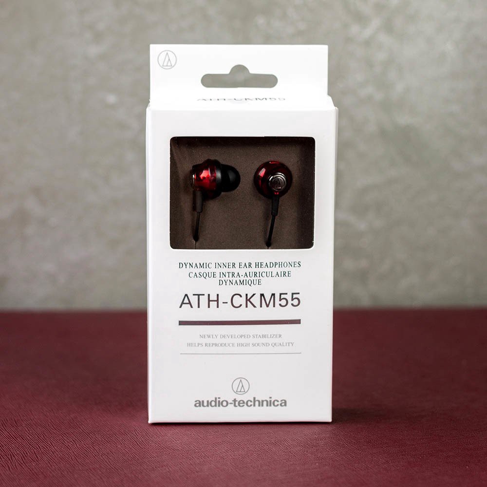 Ath Ckm55 Wired Dynamic In Ear Headset Shopee Singapore