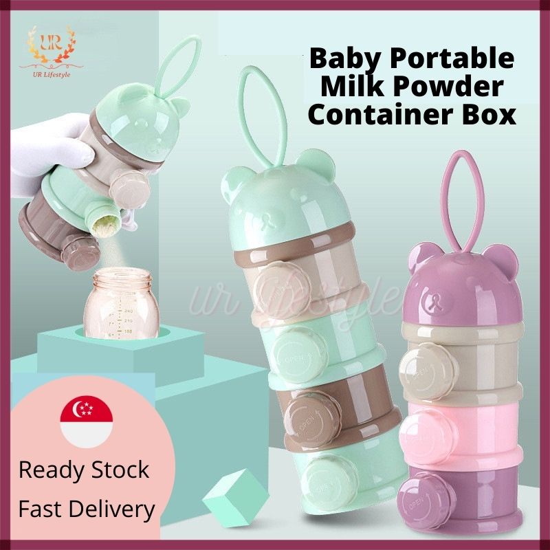 [SG Ready Stock] Baby Portable Milk Powder Container Box Milk Powdered