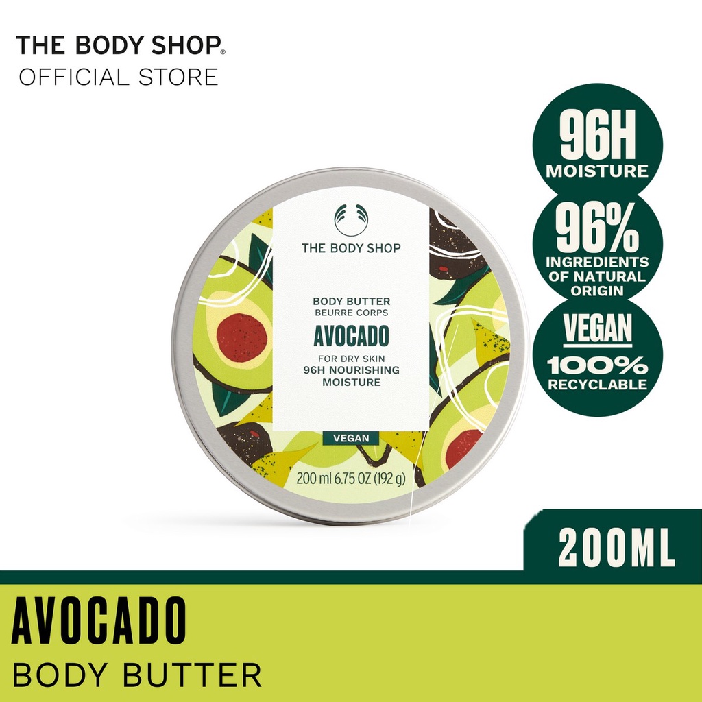 The Body Shop Avocado Body Butter 200ML Shopee Singapore
