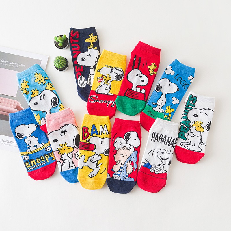 New Arrival Korean Design Socks SNOOPY Women Cotton Socks Animal Sock ...