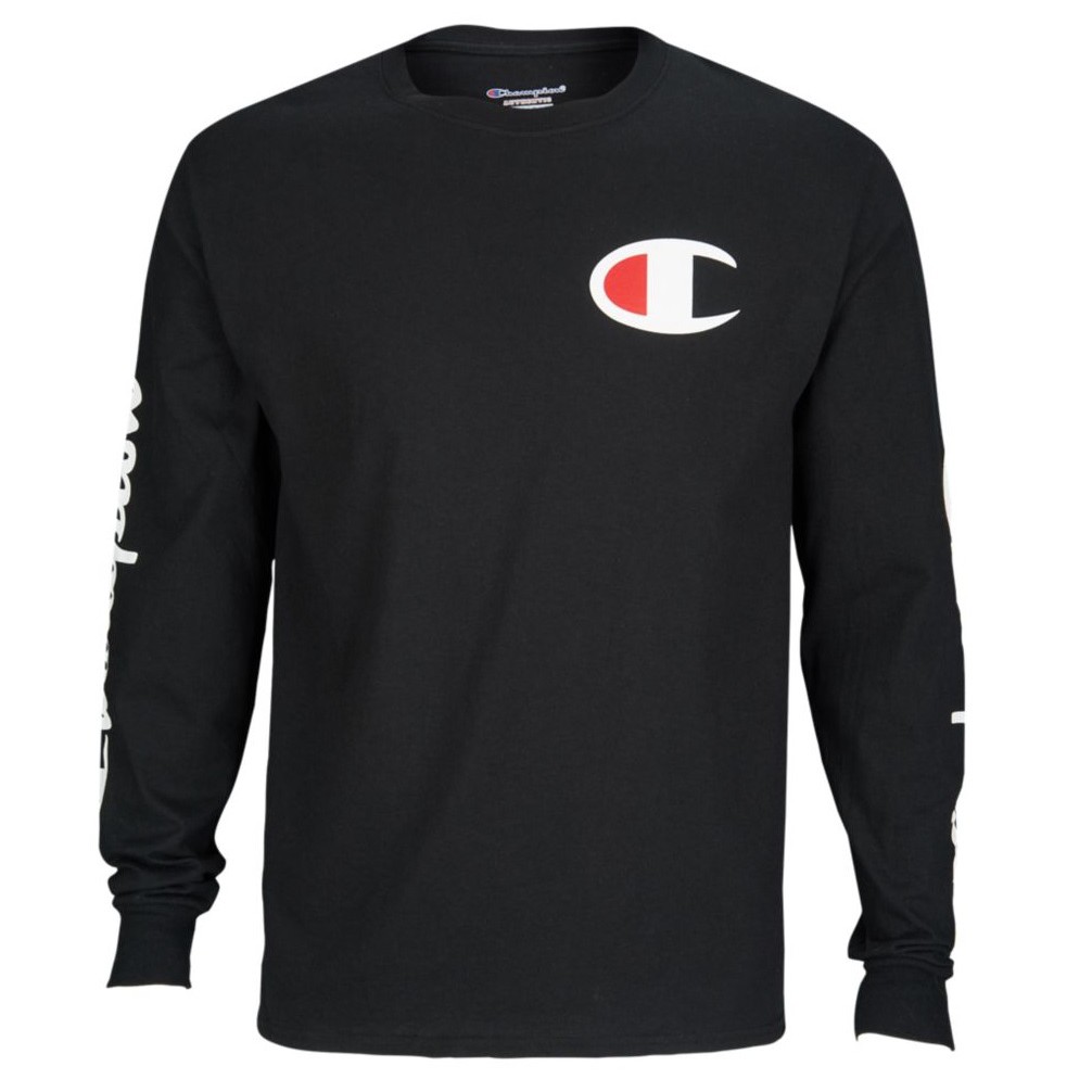 long sleeve champion shirt black