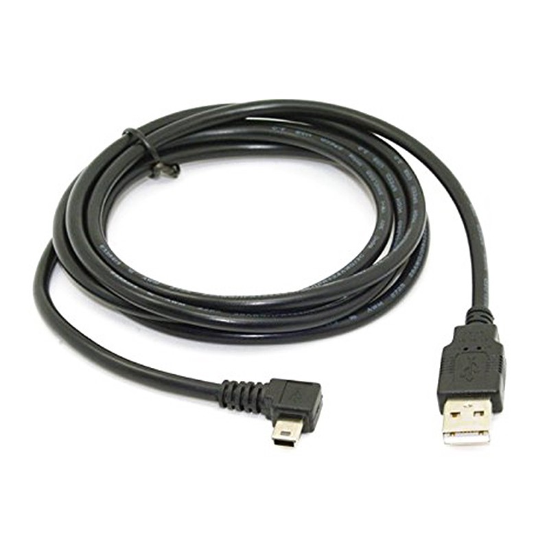 90 Degree Right Angle USB A Male to 5Pin Right Angled Micro B Male data cable