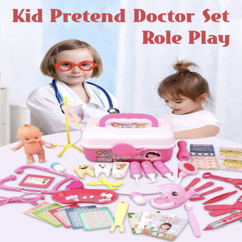 Pretend Play Doctor Toys Set Children Role Play Doctor Simulation Medical Equipment Children