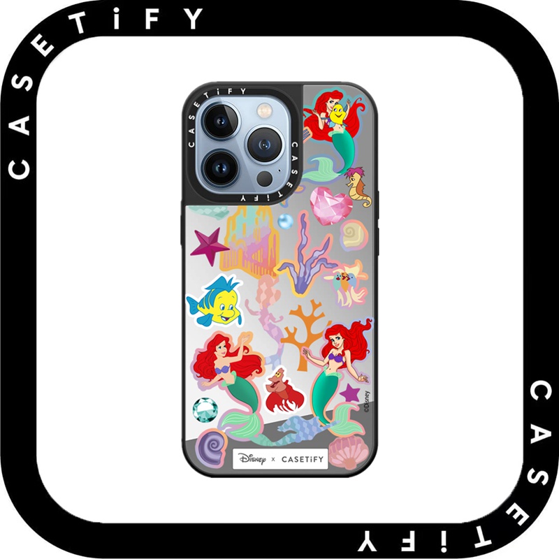 Casetify Disney Princess Mermaid Ariel Mirror Hard impact Case Cover