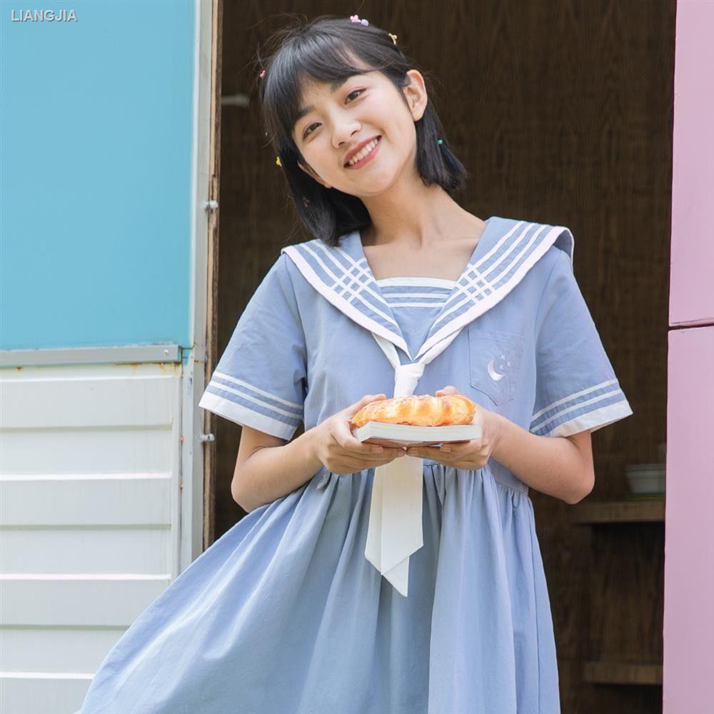 ✻❒small pure and fresh dress girlfriends put clothes female students summer  fairy with short sleeves loose skirt | Shopee Singapore