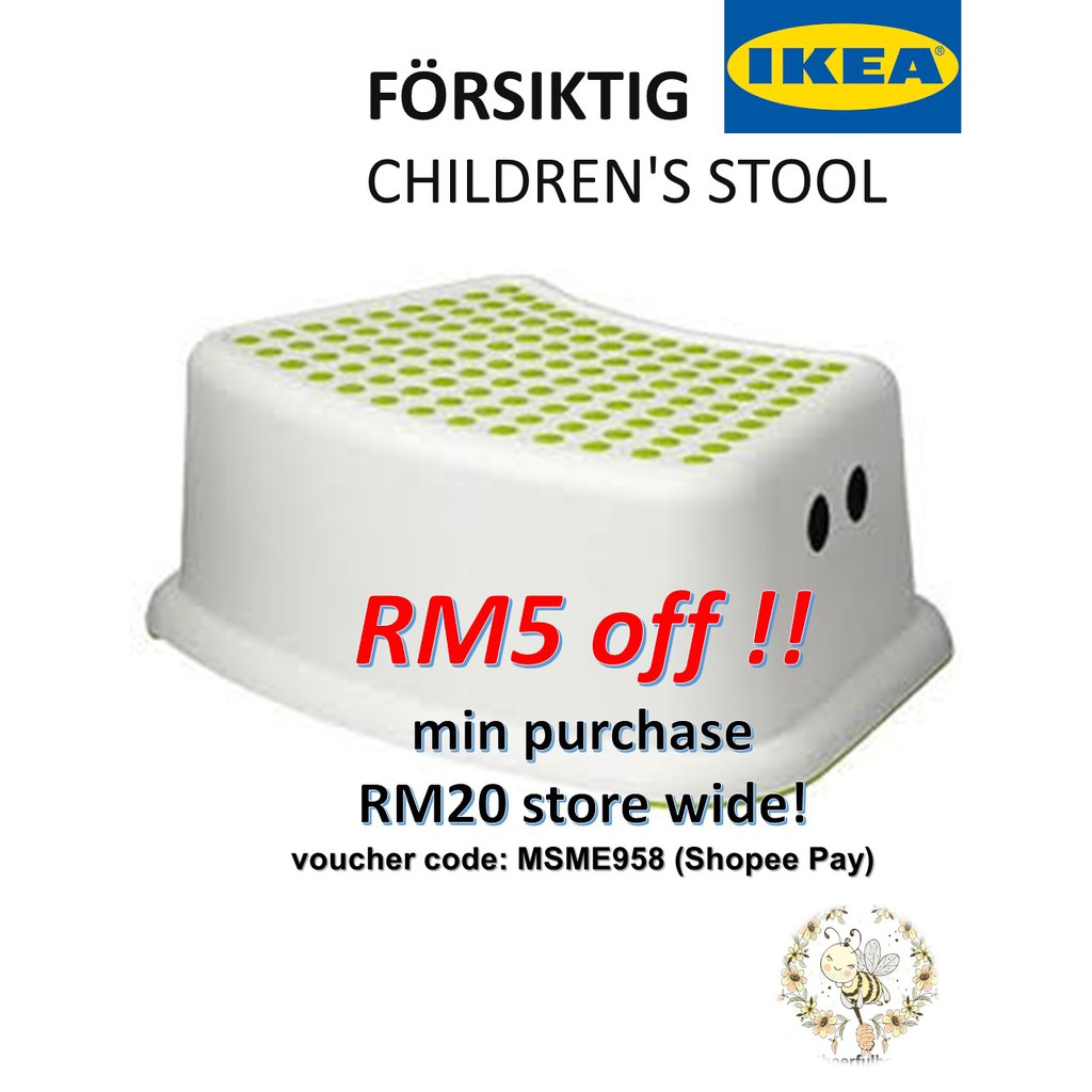  Cheerfulbee IKEA  F RSIKTIG Children s stool White Green 