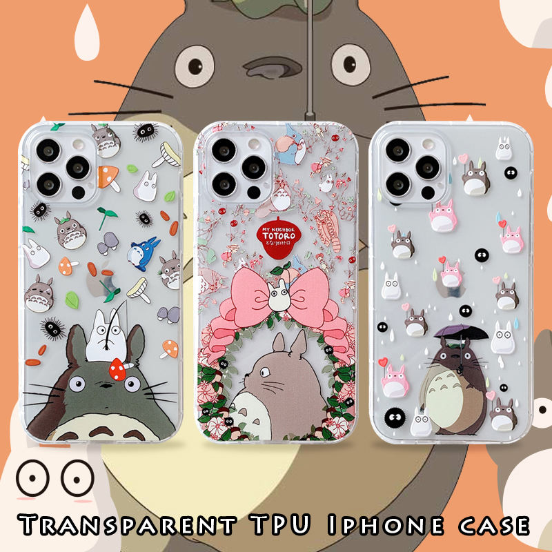 Iphone 12 Pro Max Case Cute Totoro Clear For Iphone 11 Pro Xs 6 6plus 7 8 7plus 8plus Cover Tpu Silicone Cute Protective Case Anti Falling Shell Shopee Singapore