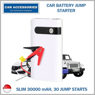 [SG Stock] Car Battery Jump Starter | 30000mAH for 12VDC | Max 30 Charges for Petrol Diesel Car | USB Charging | Safety