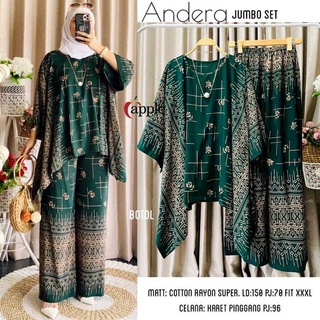 One SET WAKA BIG SIZE LD 130 Suit RAYON SUPER ONE SET ORI NAURA
