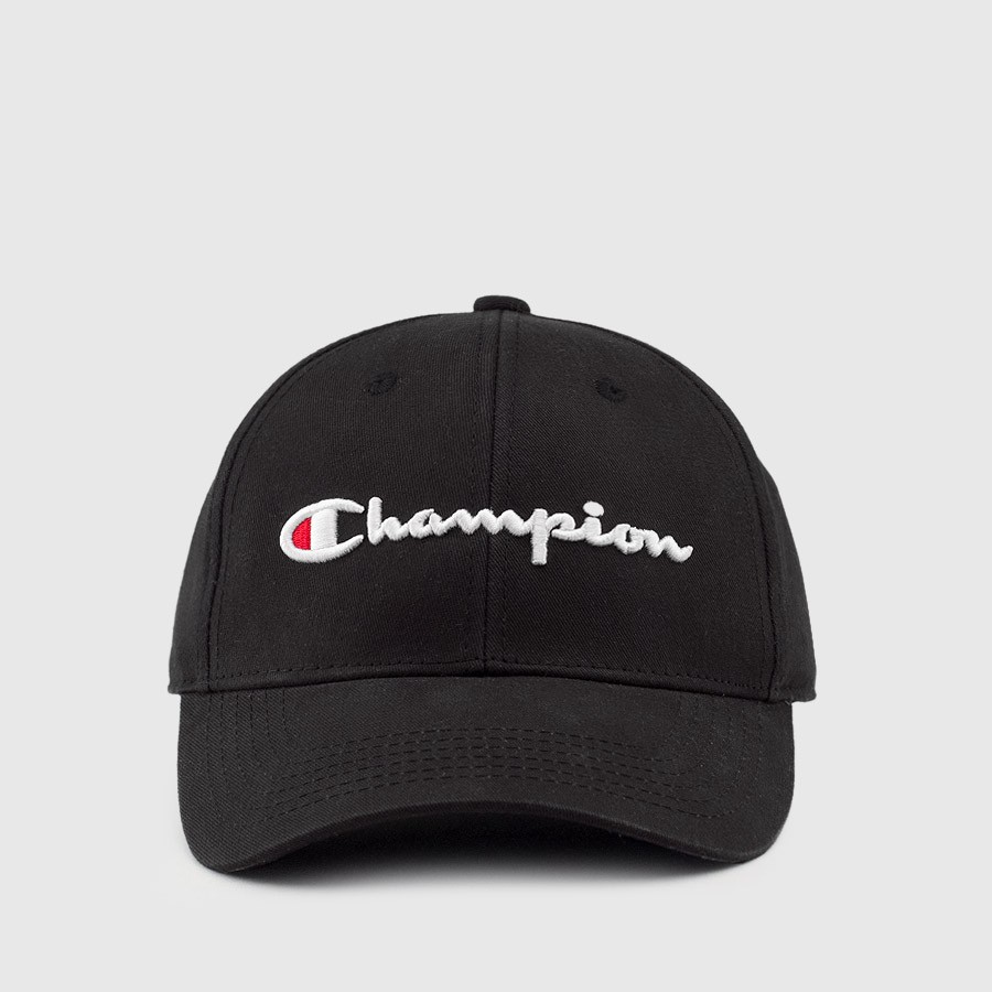 Champion Logo Baseball Cap (Black 