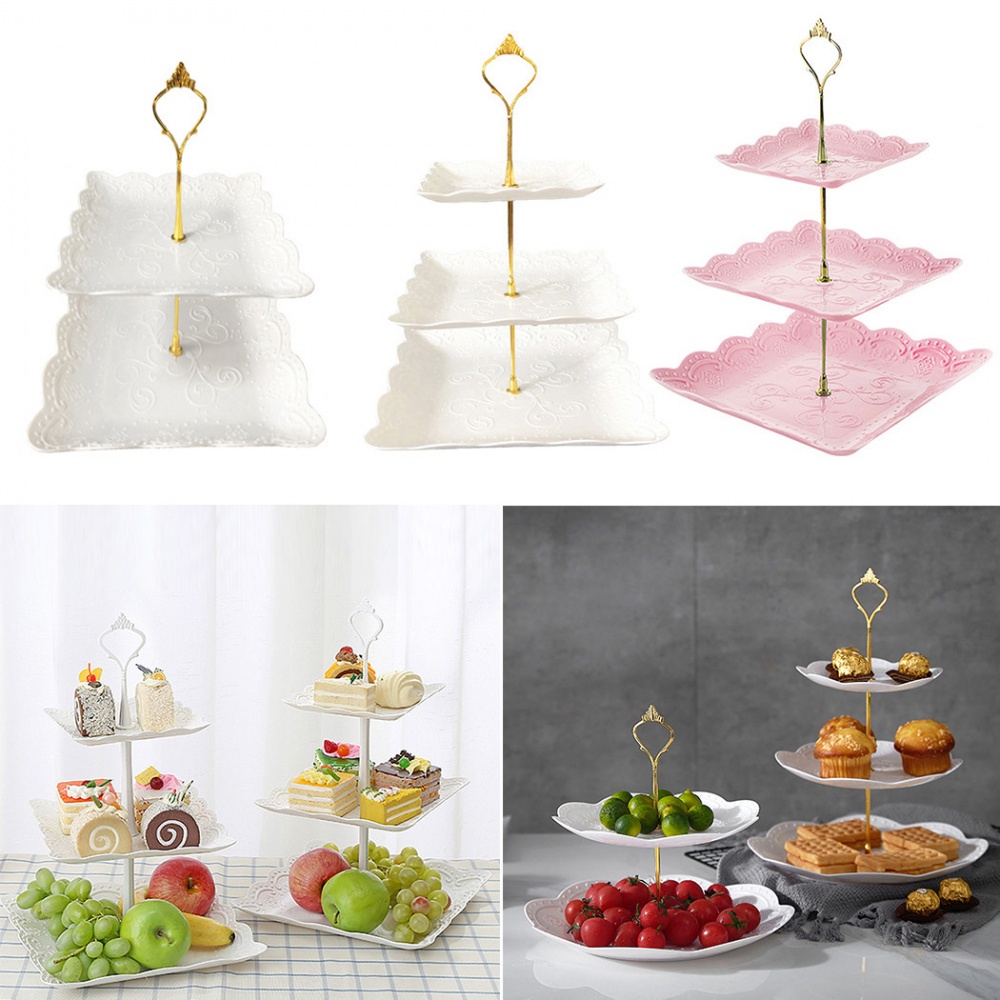 Details about   Cake Stand with Transparent Lid Dessert Fruit Golden Iron for Wedding Decoration