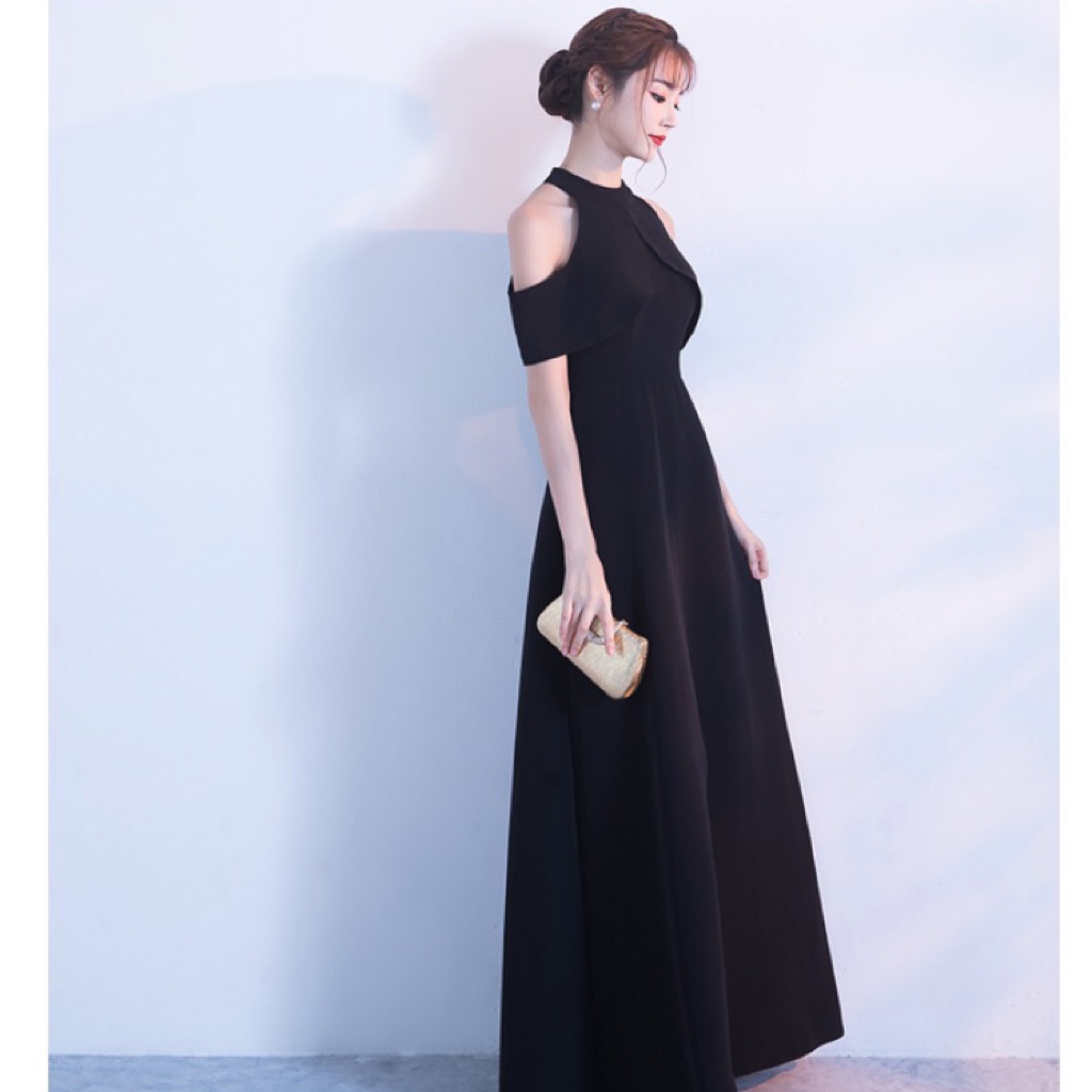 black evening dresses with sleeves