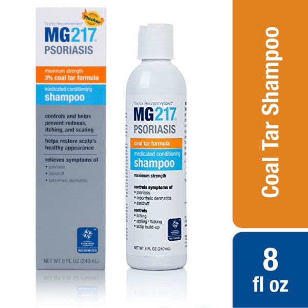 MG217 Psoriasis Medicated Conditioning 3% Coal Tar Shampoo - 8 oz ...