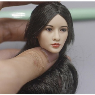 1/6 TianYi Female Deep Color Body Model Middle Breast F 12" Head Sculpt Figure 
