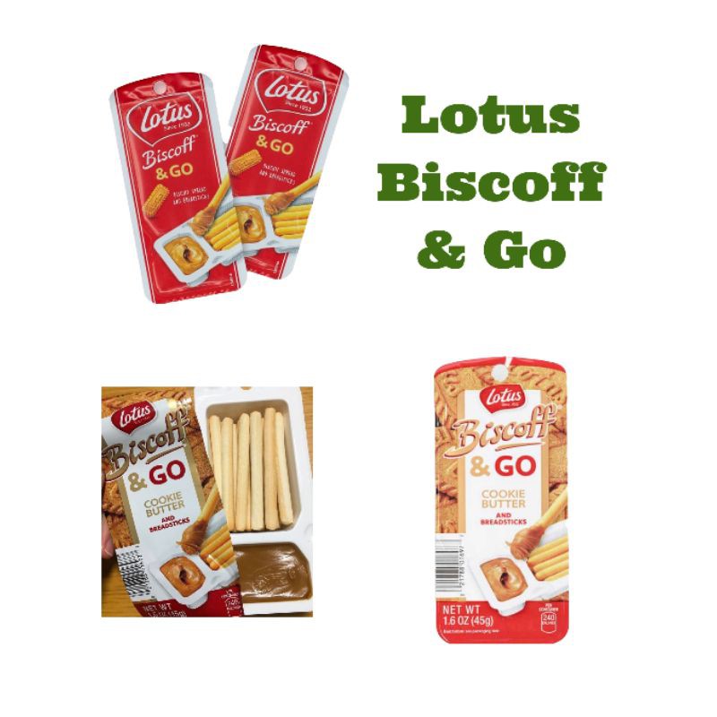 lotus biscoff & go cookie butter and breadsticks