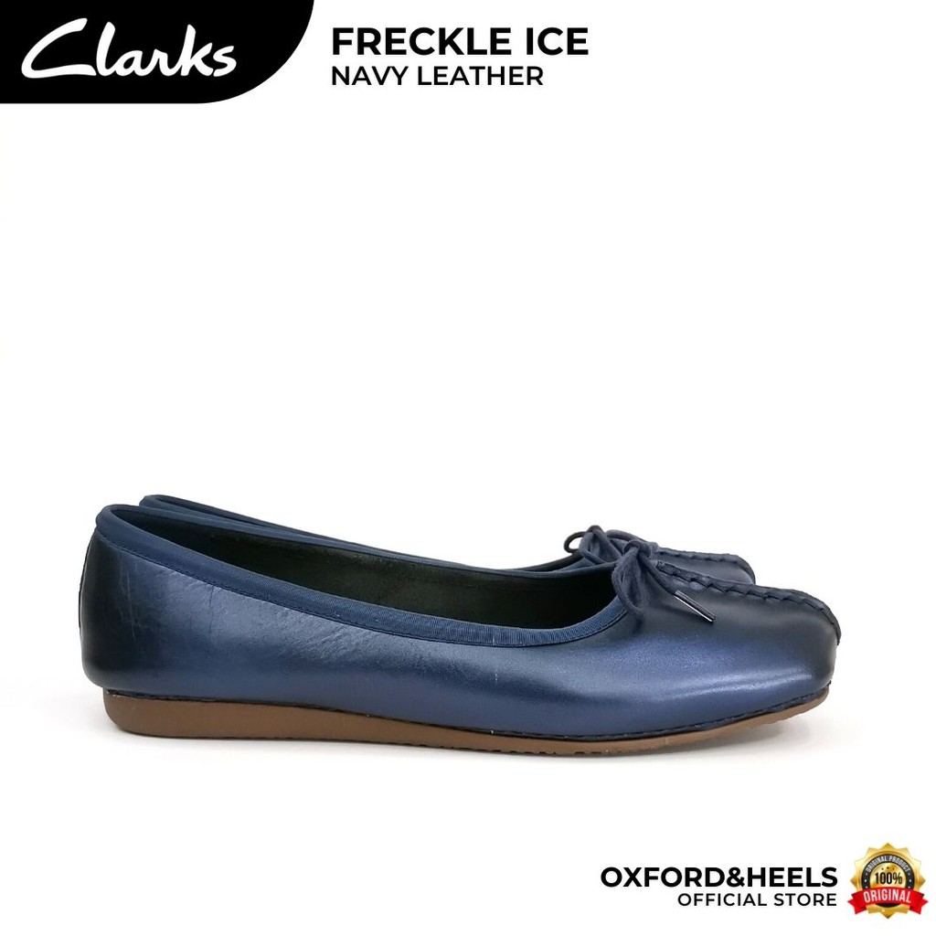 clarks freckle ice navy blue