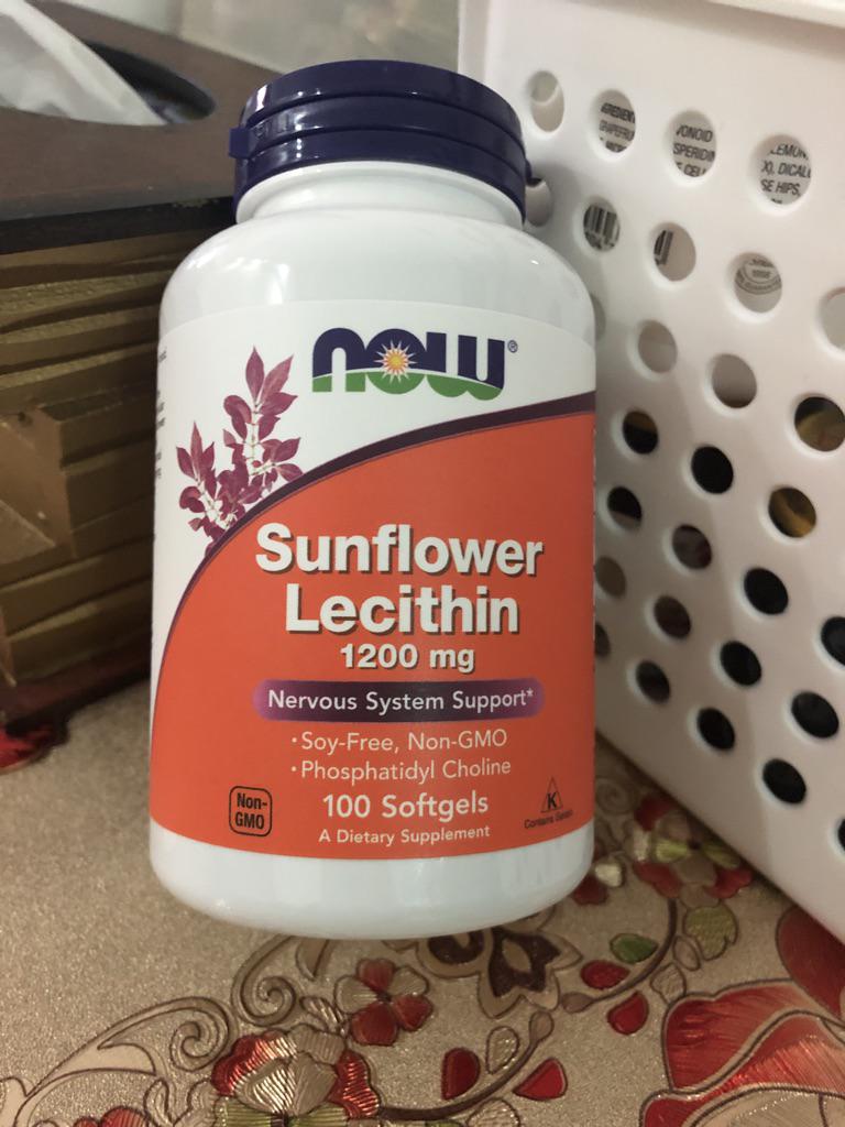Now Foods, Sunflower Lecithin, 1200 mg, 100 Softgels Shopee Singapore