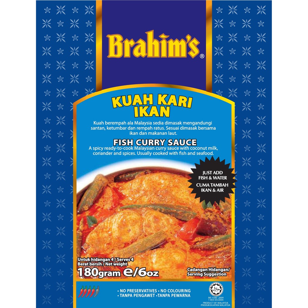 Brahim S Kuah Kari Ikan Fish Curry Sauce Bis Brahim Brahims Travel Food Shopee Singapore