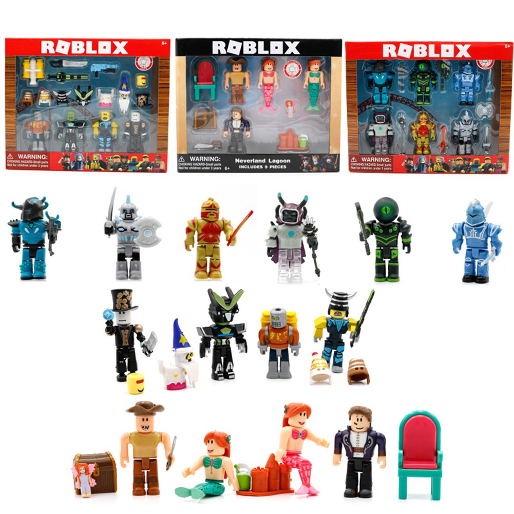 Virtual World Roblox Figures Blocks Doll Robot Mermaid World Champion - drain fafnir roblox