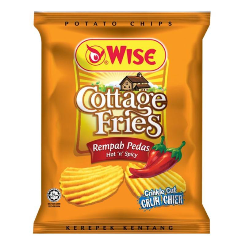 Wise Potato Chips Cottage Fries Spicy Snacks 65g PMXD Shopee Singapore