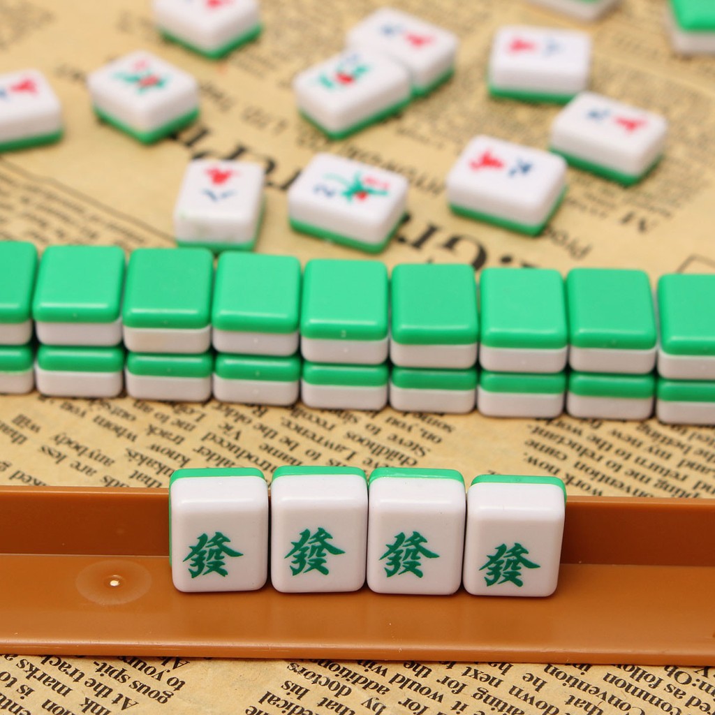 Mini Mahjong Premium Plastic for Outdoor for Travel Rodi Mini 146 Mahjong Set 