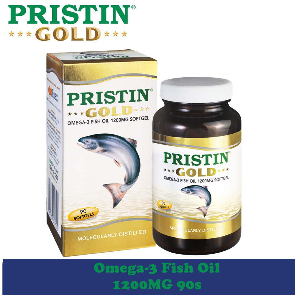Pristin Gold Omega-3 Fish Oil 1200mg Softgel 90’s