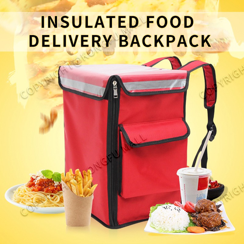 insulated food delivery backpack