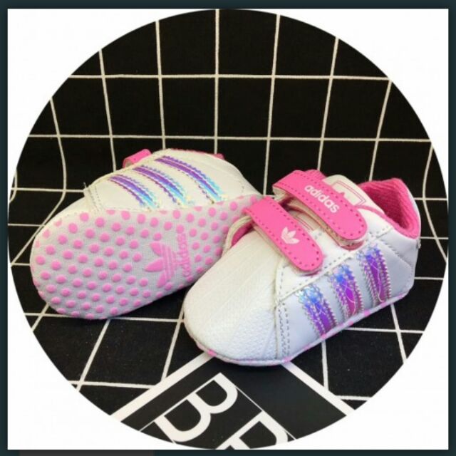 pink adidas baby shoes