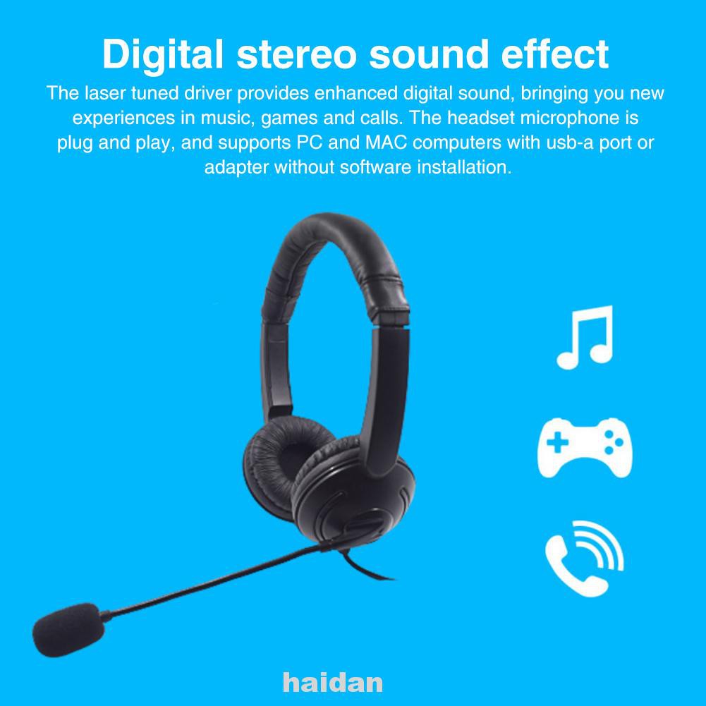 over the ear usb headset with microphone