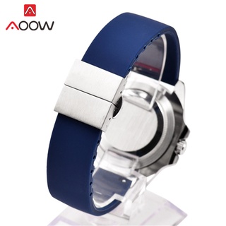 14mm 16mm 18mm 20mm 22mm 24 Soft Silicone Quick Release Watchband High Quality Butterfly Buckle Bracelet Band Strap Accessories #5