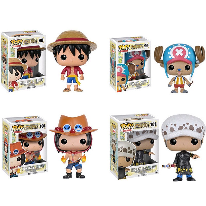 Funko Pop One Piece Monkey D Luffy Chopper Ace Trafalgar Law Action 