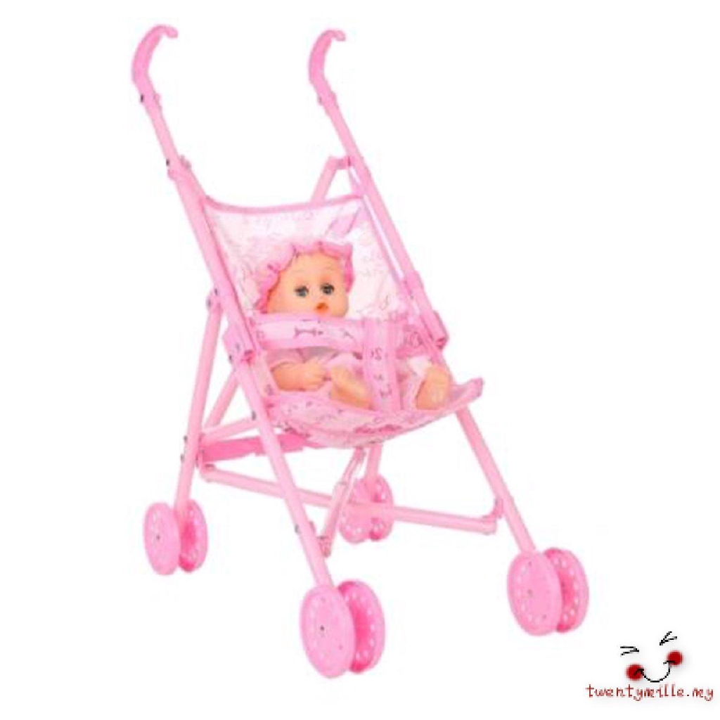 barbie with baby and stroller
