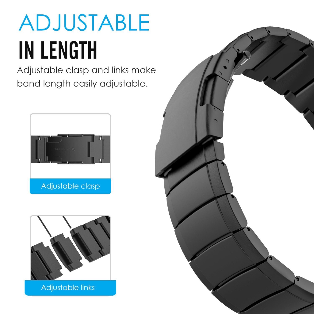 Garmin Fenix 5 5X 5S Fenix 3 HR Forerunner 935/945 Stainless Steel Metal Quick Fit Watch Band Strap