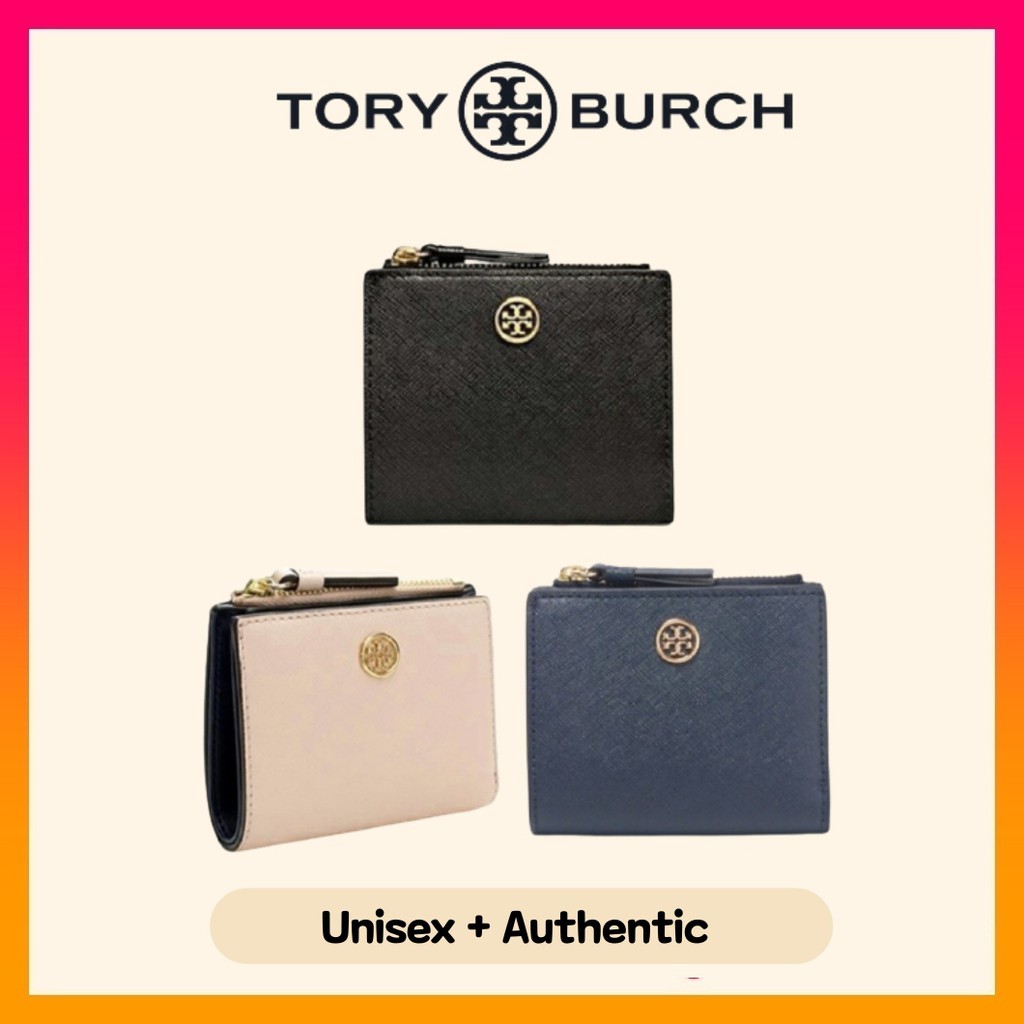 Tory Burch Robinson Mini Womens Wallet | Shopee Singapore